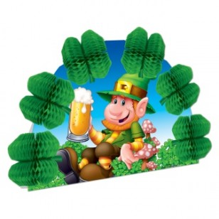 St Patrick's Day Leprechaun Pop Over Centrepiece
